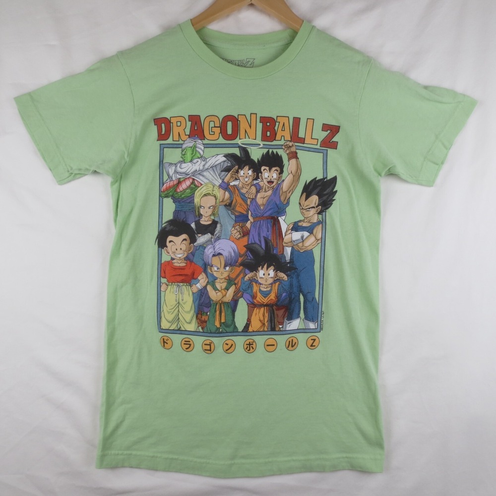 Dragon Ball Z T Shirt Mens S Mint Giant Early Art Super Group Box Pic Graphic